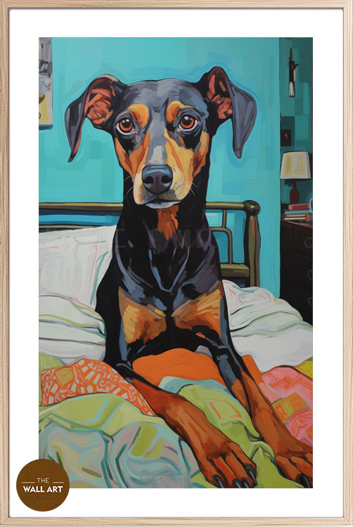 images/products/dog_on_bed/dog_on bed_OAK_PWB.jpg